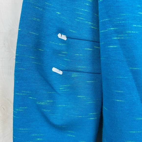 Nike Tech Fleece Women’s Full Zip Moto Jacket Running Cape Hi-Lo Blue Sz XS - Picture 10 of 16